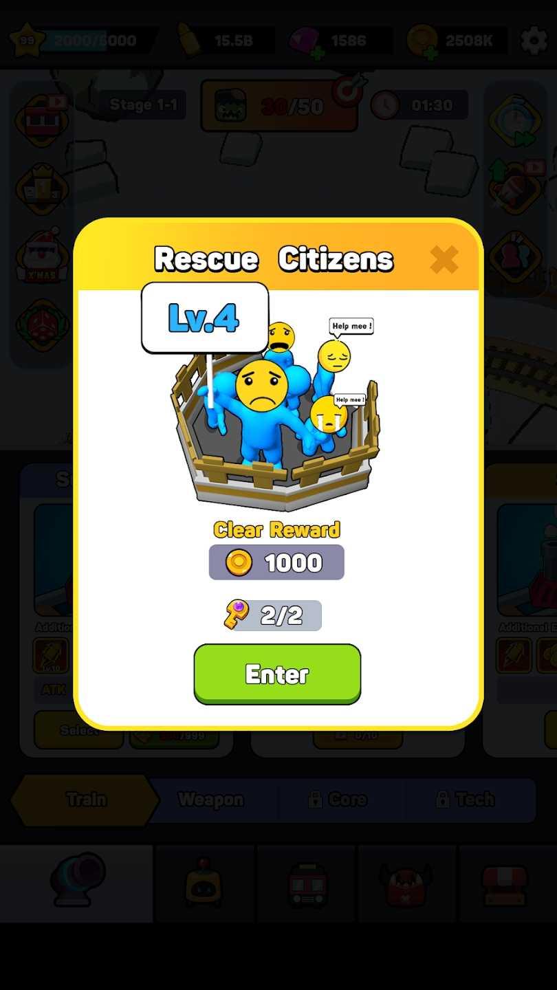 火车大亨僵尸猛攻Train Tycoon: Idle Defense截图0