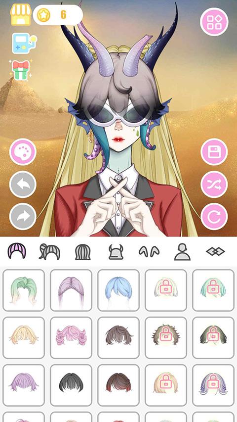 怪物女孩换装游戏截图0