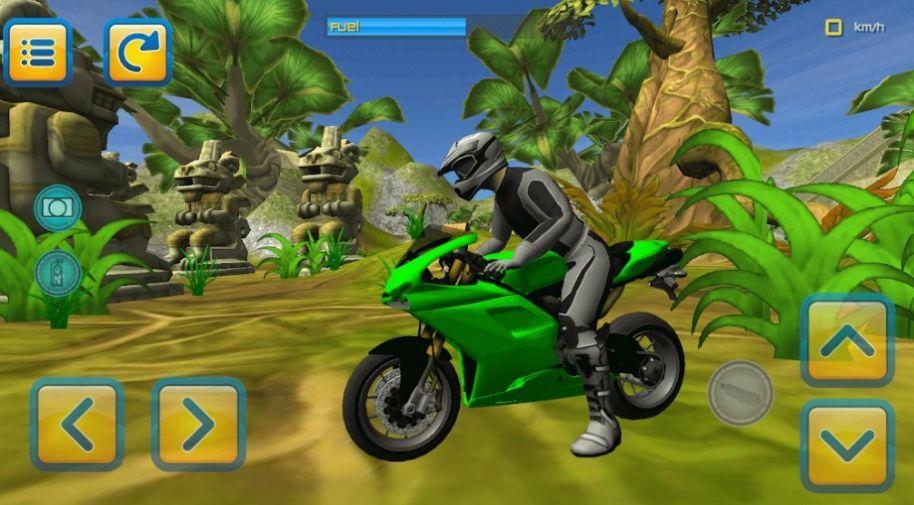 森林摩托车跳跃游戏(Jungle Motorbike Jumping)截图1