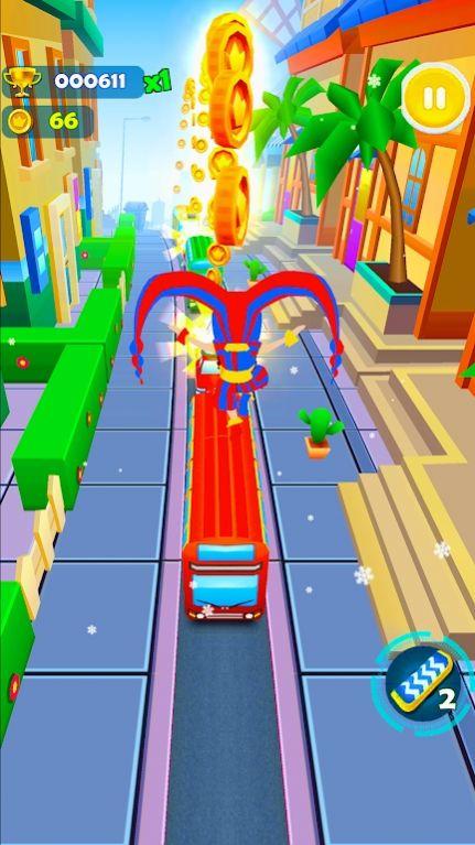 马戏团飞人跑酷Circus Pomni Runner截图1