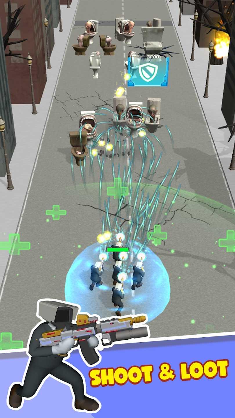 厕所怪物奔跑射手截图2
