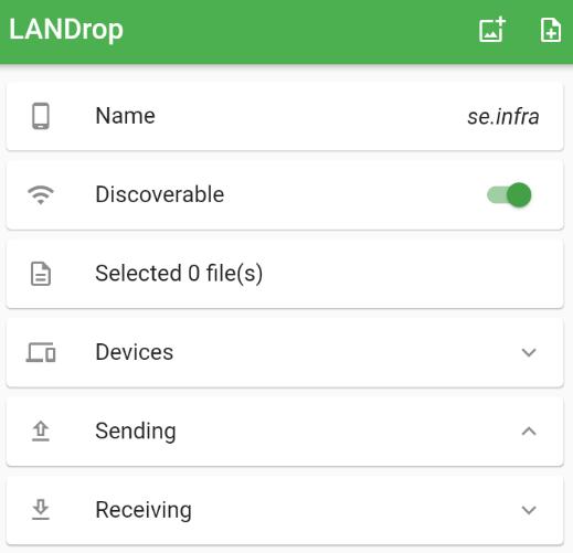 LANDrop app