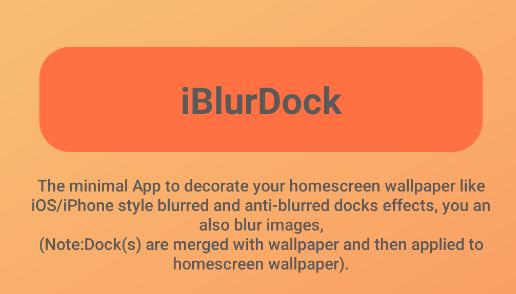 iBlurDock Pro app(ios高斯模糊效果app) iBlurDock Pro app(ios高斯模糊效果app)