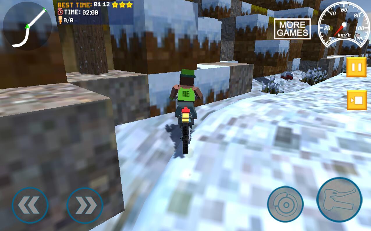 Blocky Moto Bike SIM: Winter Breeze(像素摩托车竞赛官方版) 1.2安卓版