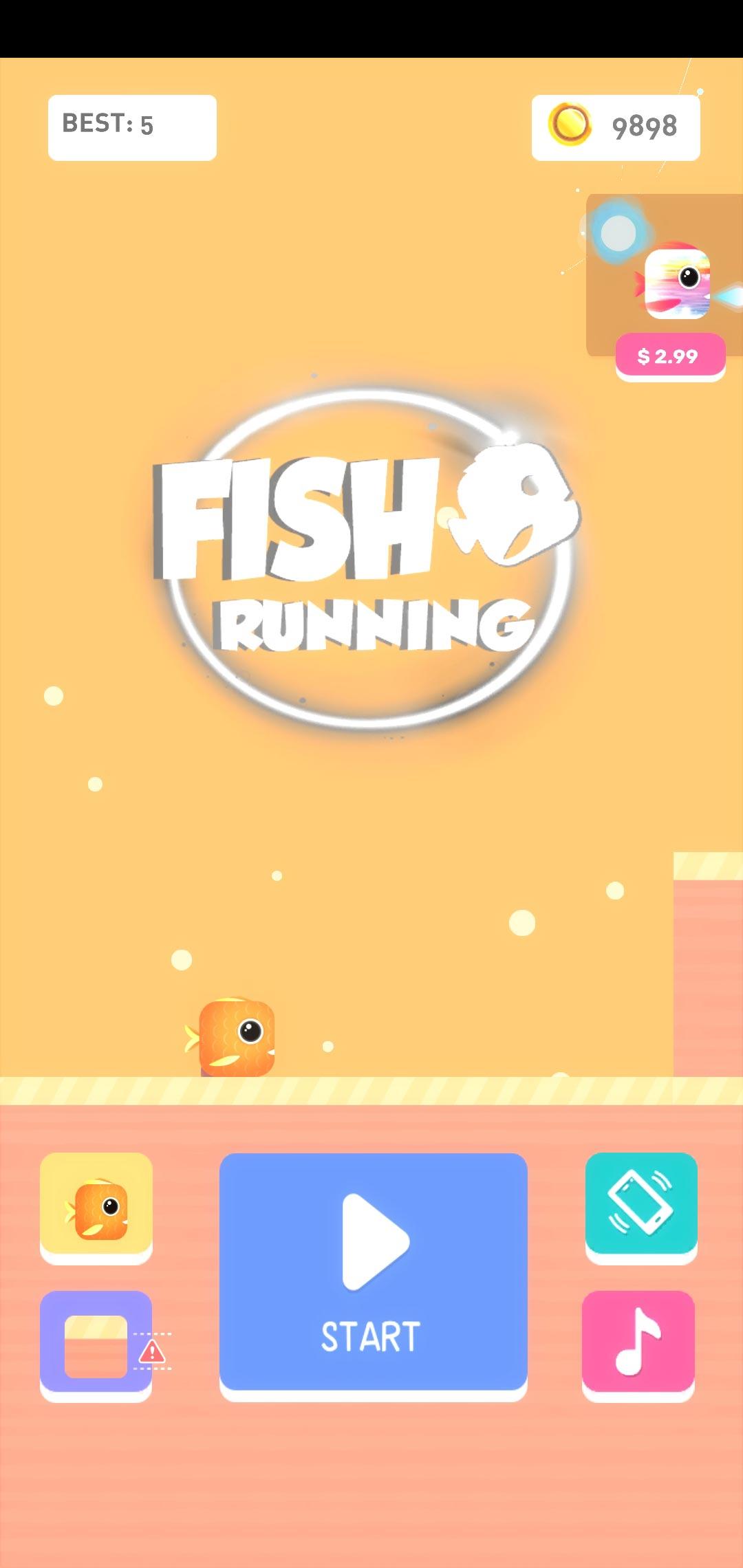 Running Fish(流浪鱼无限金币破解版) 1.0.3最新版截图0