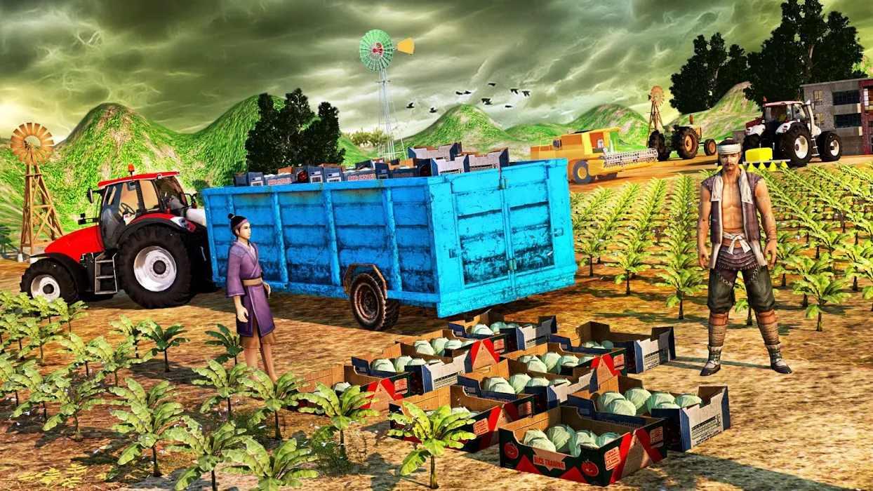 Real Tractor Farming Simulator 3D New Tractor Game(拖拉机耕种无限钞票版)无限钞票版 1.20安卓版截图0