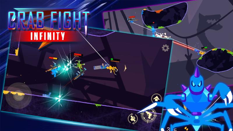 蜘蛛与激光剑(Crab Fight Infinity) 1.09安卓版截图0
