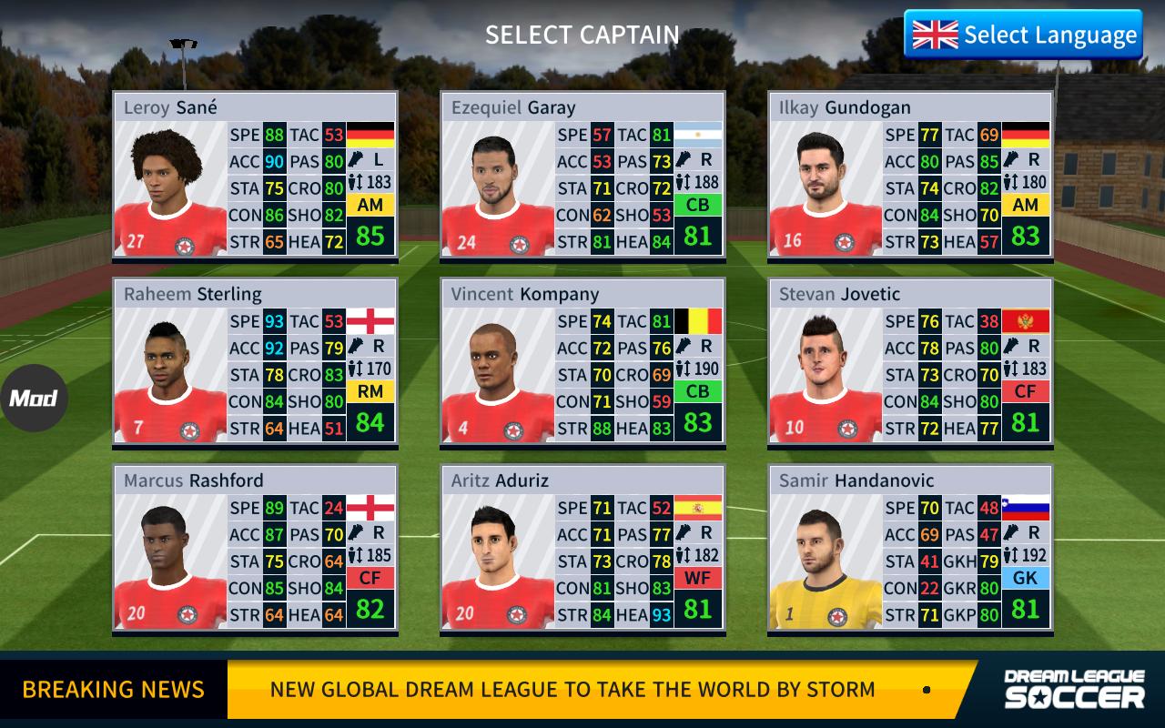 Dream League(梦幻足球联盟2016无限金币版) 3.07安卓版