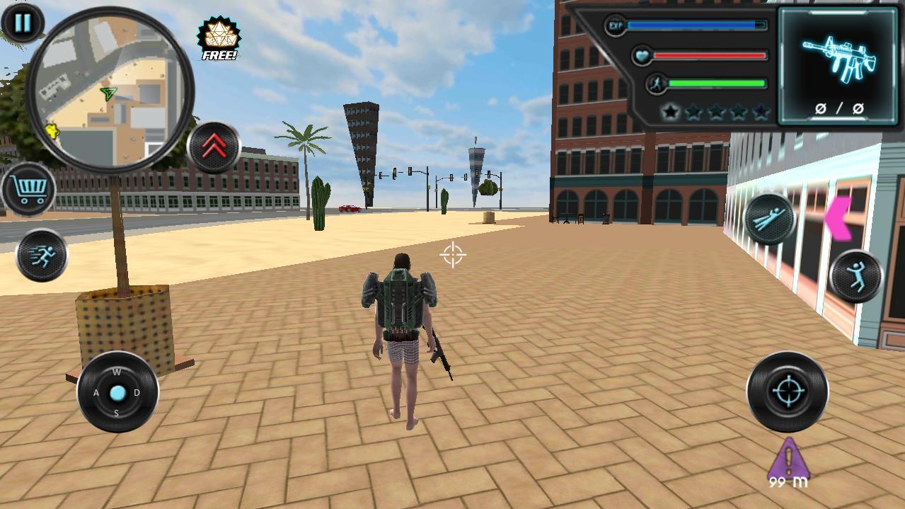Jetpack Hero Miami Crime(喷射背包青年（无限金币钻石技能点）) 1.6破解版
