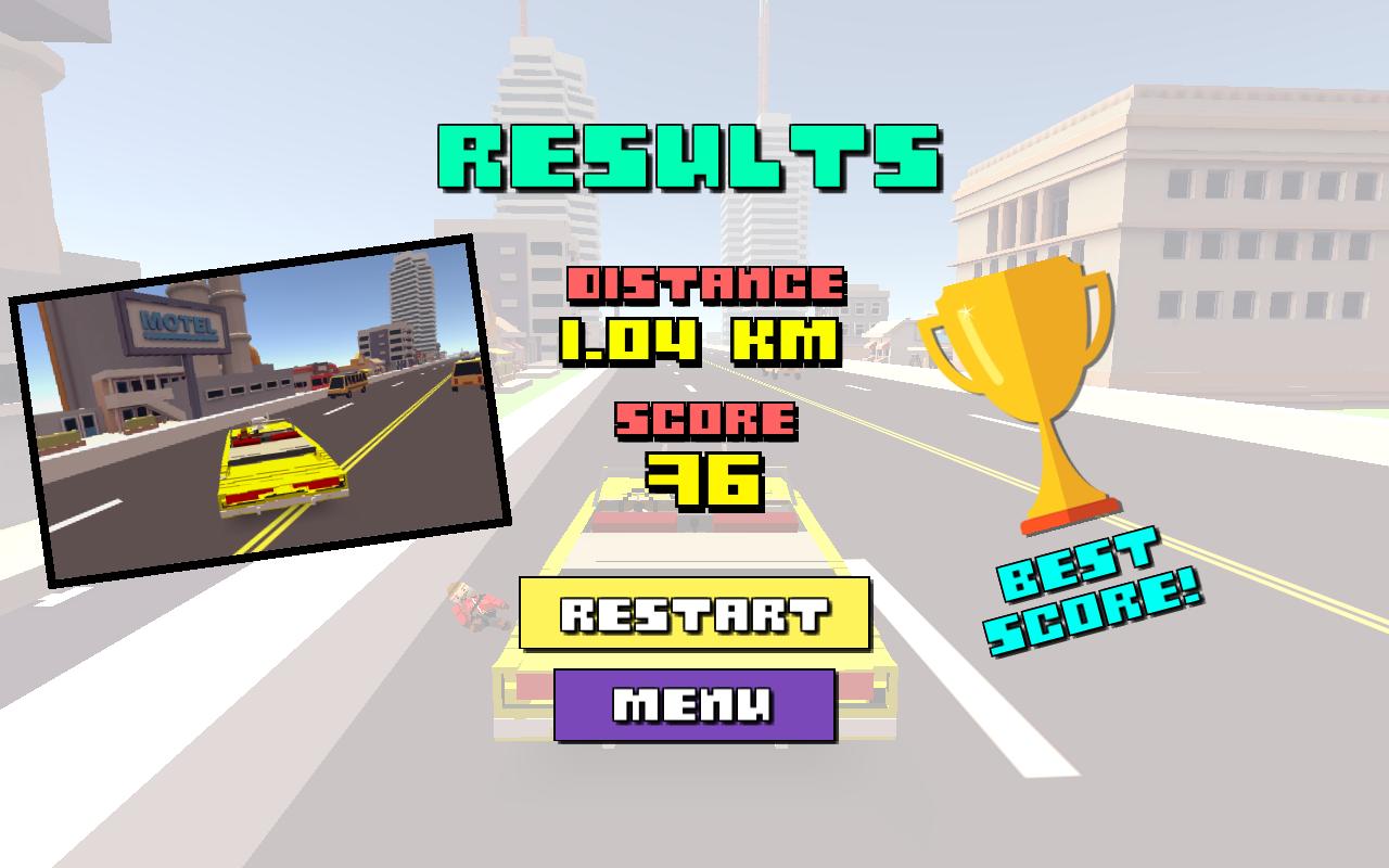 Blocky Car Racer(像素城市赛车解锁全部车辆版) 1.29安卓版截图3