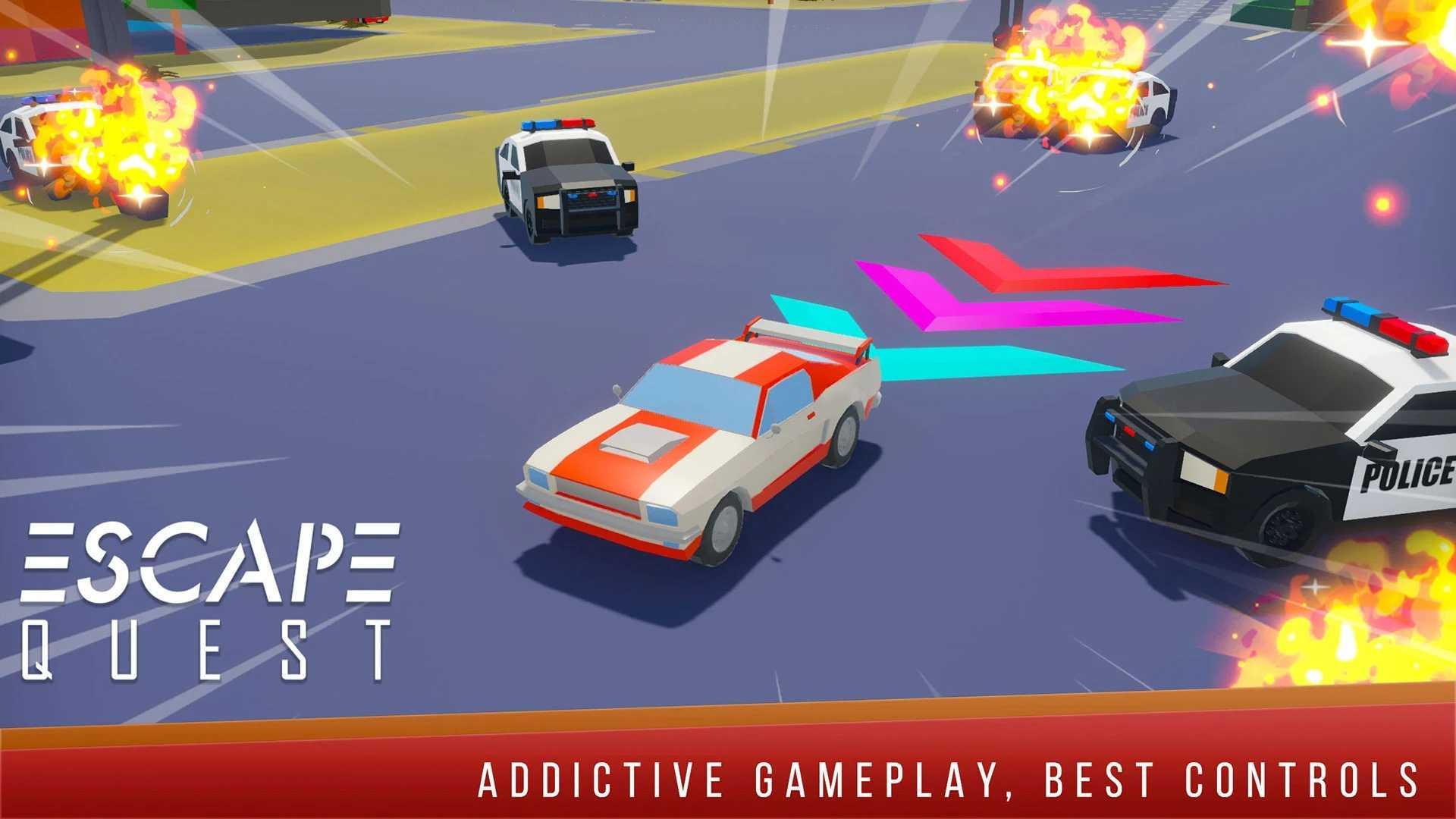 逃跑赛车特技最新版(Escape Quest) 1.5.5安卓版