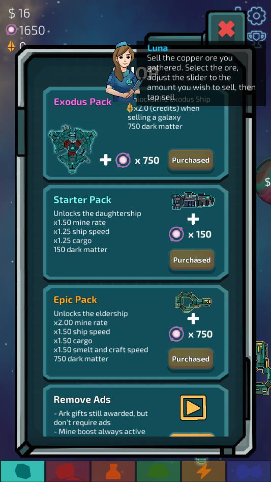 Idle Planet Miner(闲置的行星矿工（无条件购买付费商品）) 1.7.10最新破解版截图0