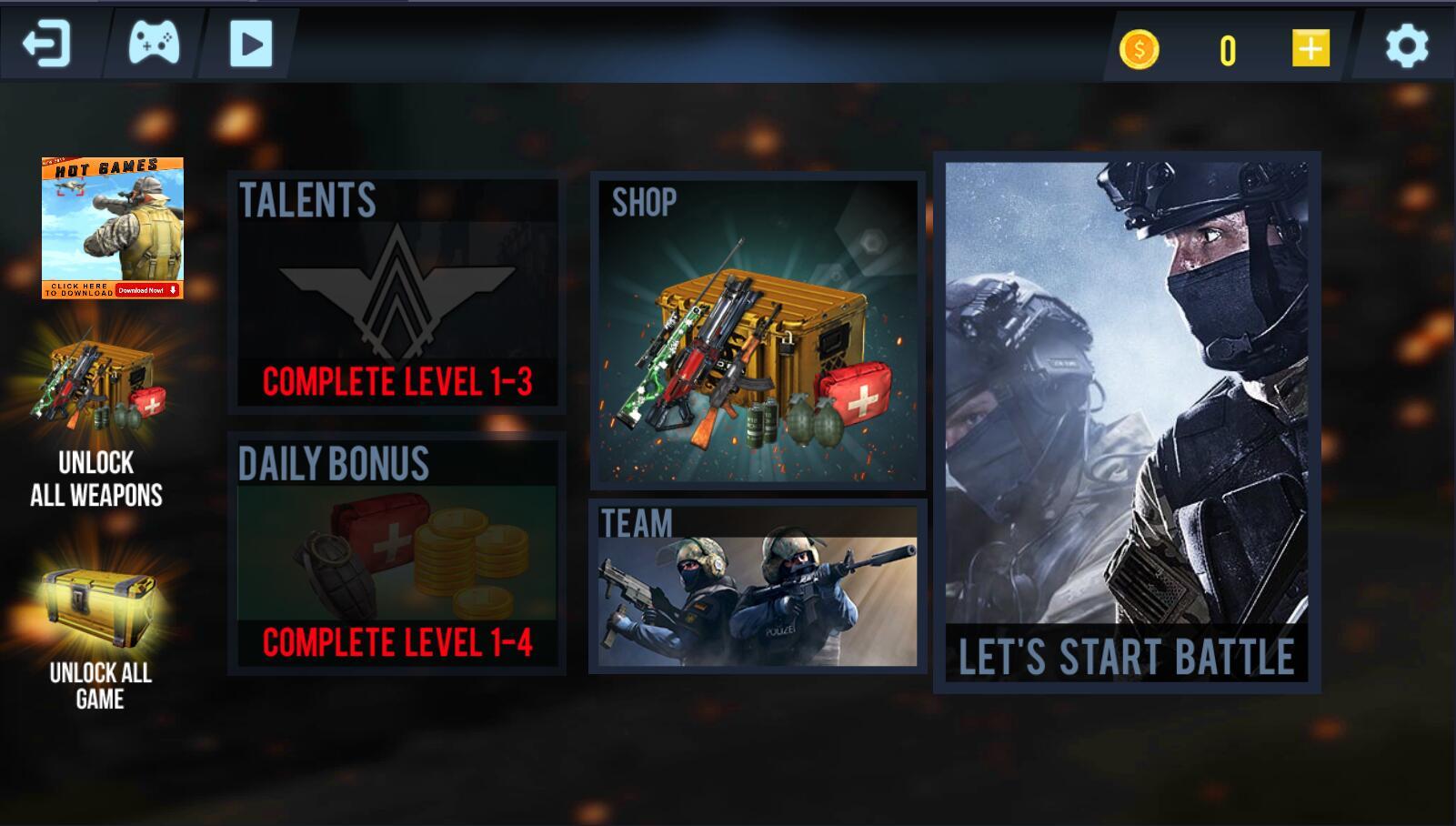 Modern Flag Forces New Shooting Games(现代部队射击无限金币版) 1.44修改版