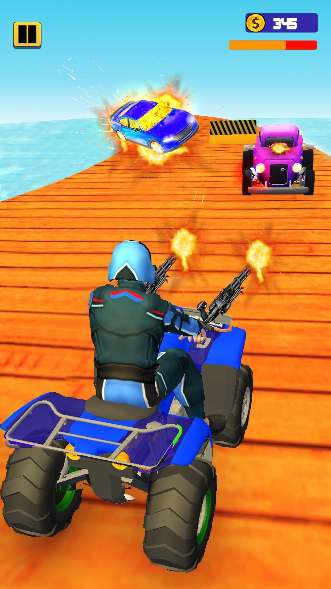 四轮摩托交通射击2020无限金币版 3.1破解版截图0