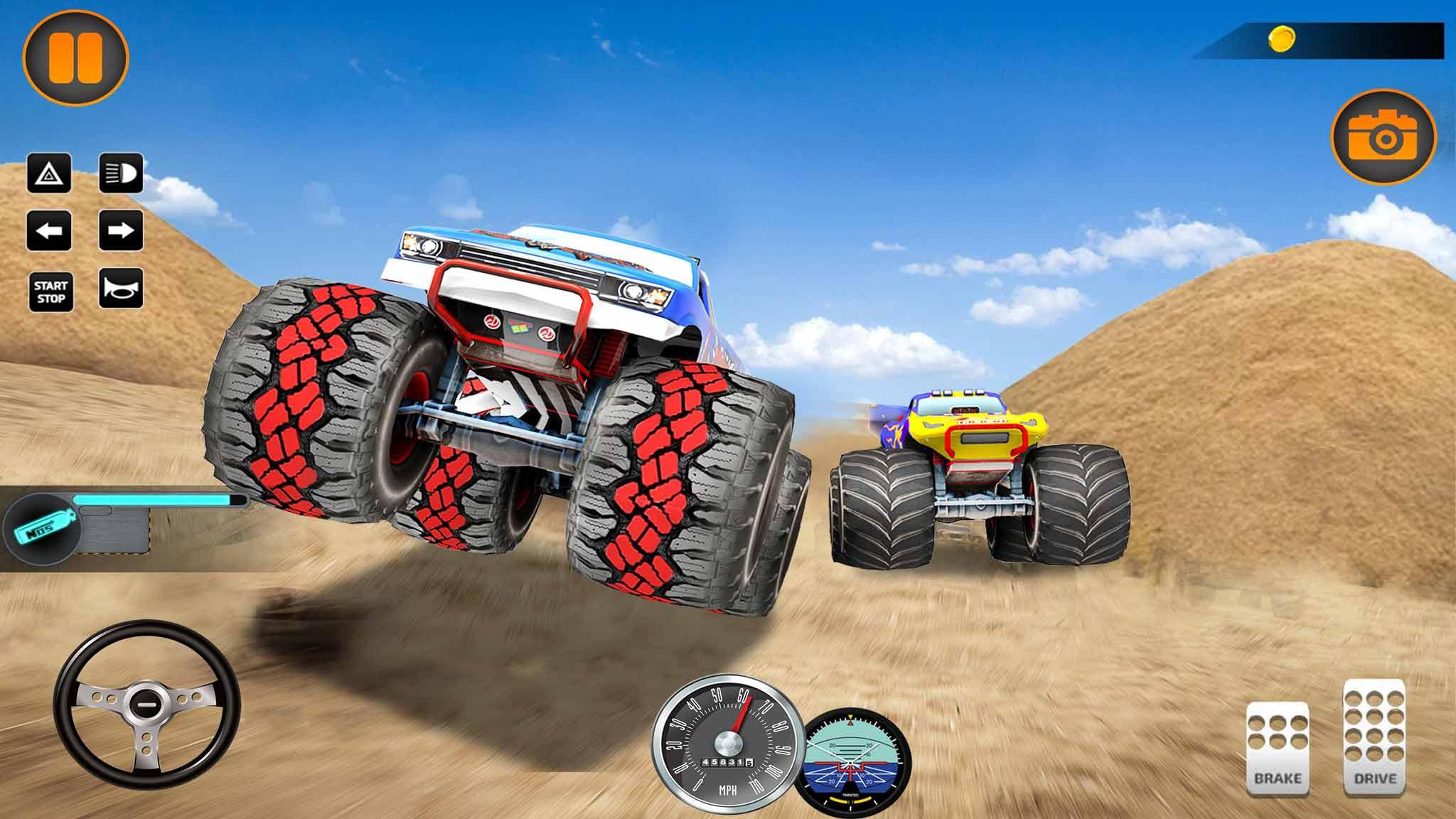 Monster Truck Death Race 2019: Car Shooting Games(怪物卡车竞赛2019)大量货币版 3.3安卓版