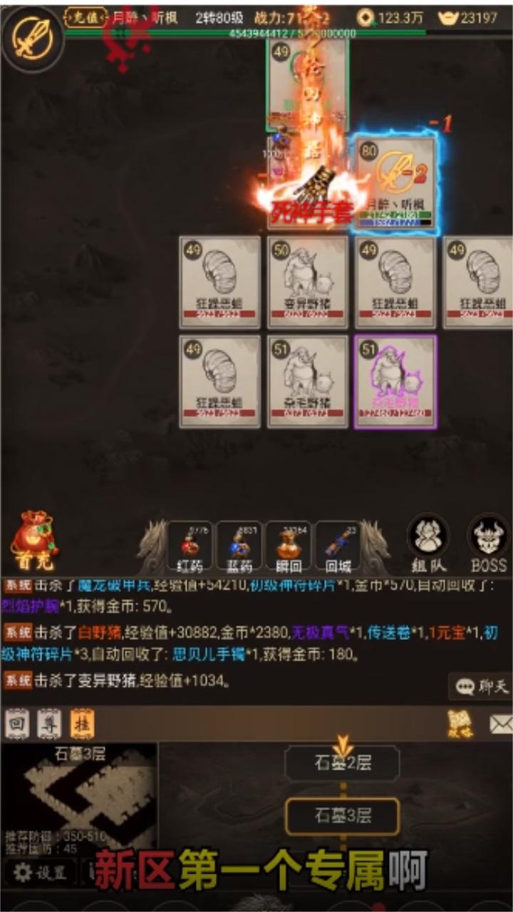 挂机文字传奇游戏 1.0安卓版截图0