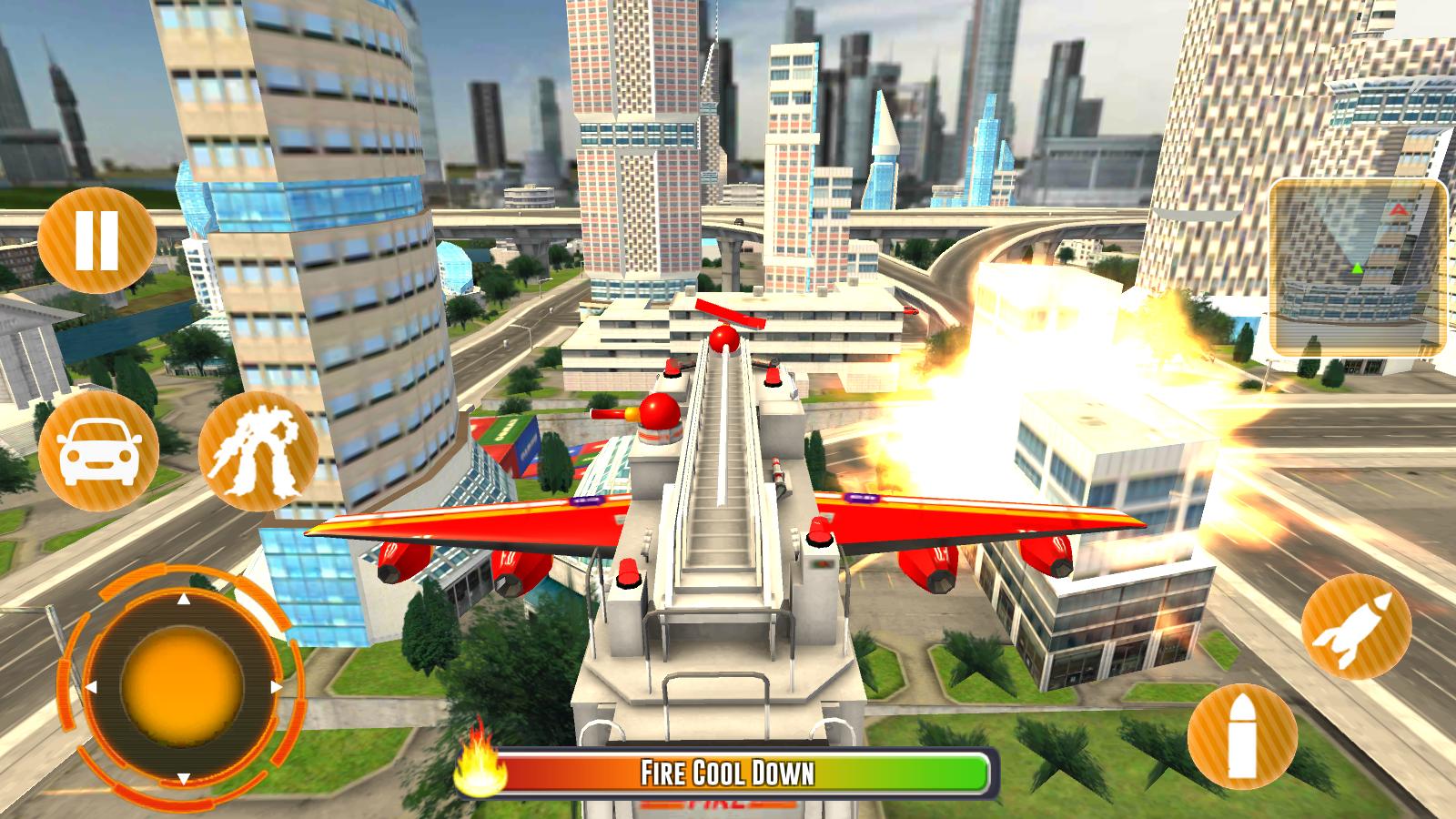 Flying Fire Truck Robot(飞行消防员去广告版) 23安卓版