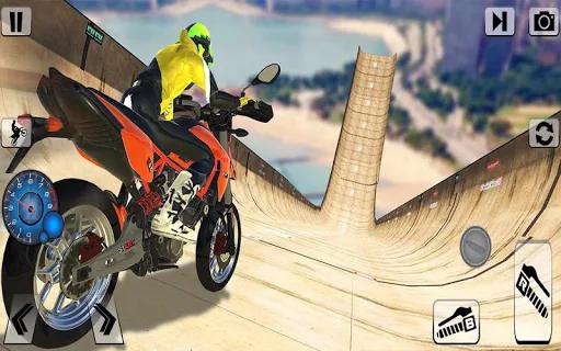 Bike impossible tracks Race 3D Motorcycle Stunts（3D特技摩托）无限金币版 3.0.2全关卡解锁版截图0