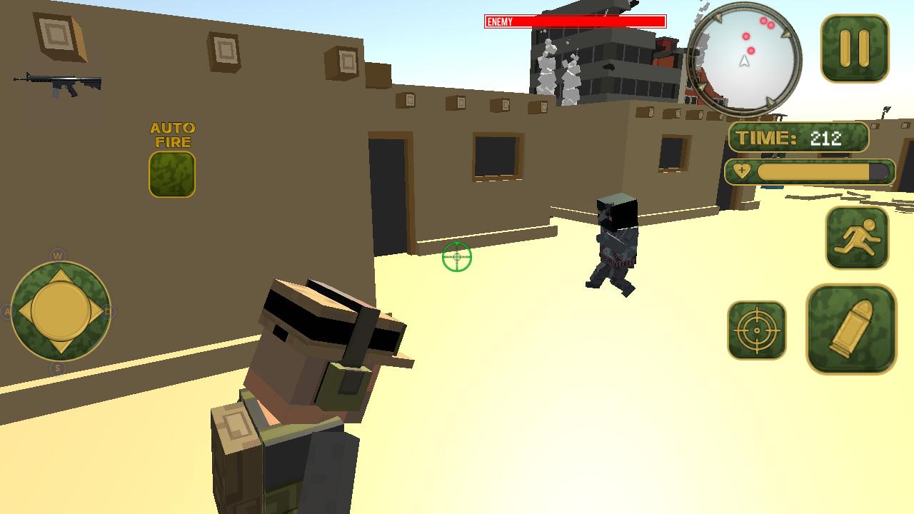 Blocky Army MOdern War Strike(像素军队基地无限金币版) 1.8安卓版