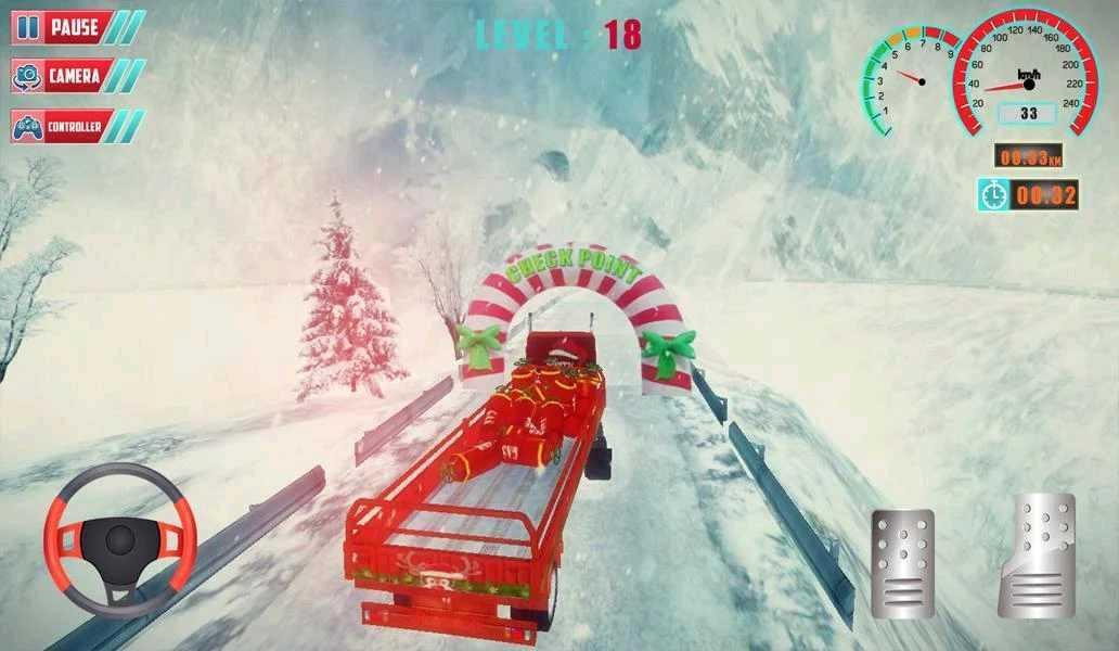 Chrismas Hill Climb Truck Driving(攀爬卡车驾驶(无条件使用货币且强加)) 1.1破解版