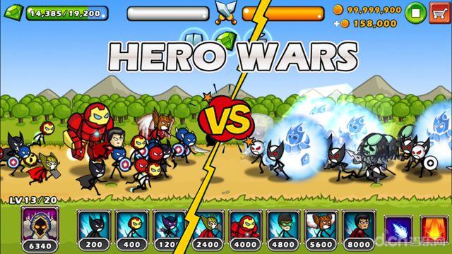 HERO WARS: Super Stickman(英雄战争：超级火柴人防御) 1.0.1截图0