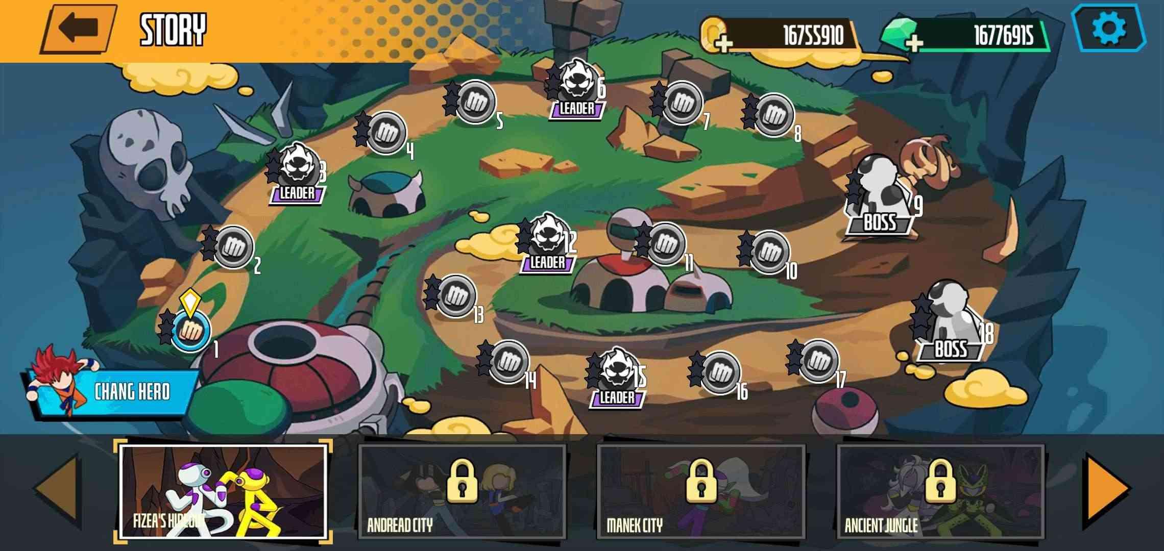 Stickman Dragon Fight(斯蒂克曼之龙大量金币版) 1.0.3安卓版