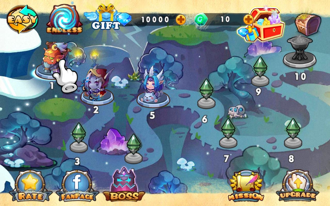 Defender Heroes(英雄防御幻想无限钻石版) 1.1安卓版