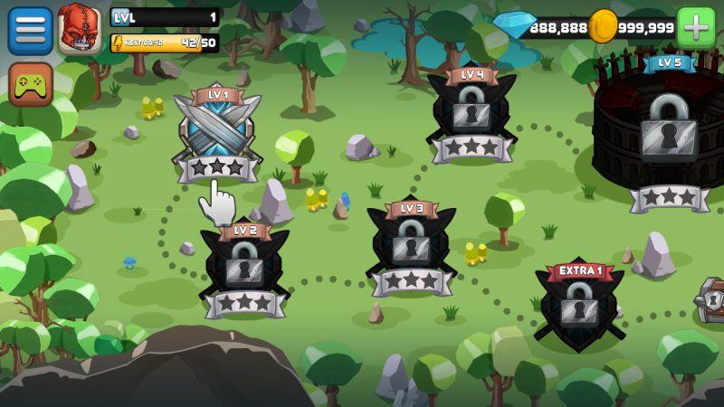 tiny gladiators(小小角斗士无限金币钻石版) 2.4.4安卓版