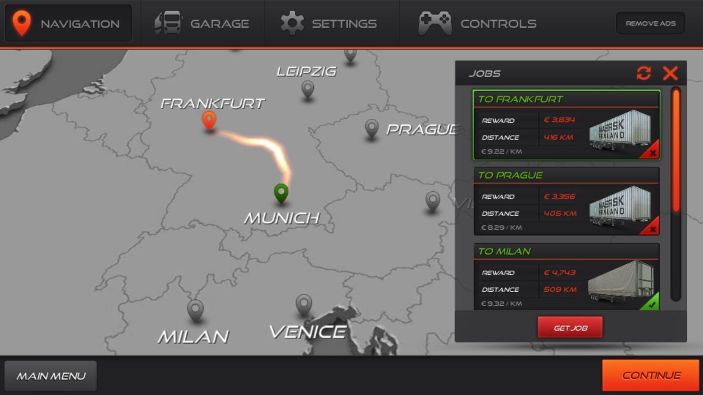 卡车模拟器欧洲2安卓版 0.22官方版