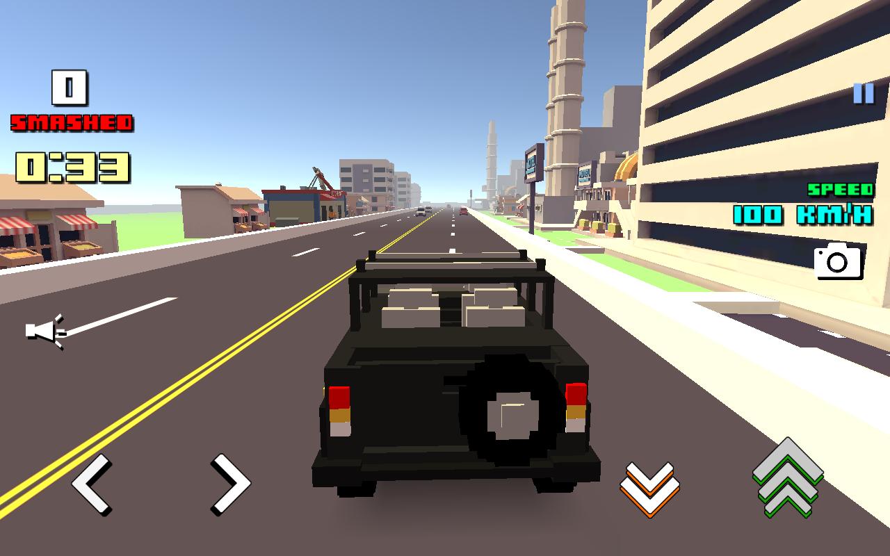 Blocky Car Racer(像素城市赛车解锁全部车辆版) 1.29安卓版截图0