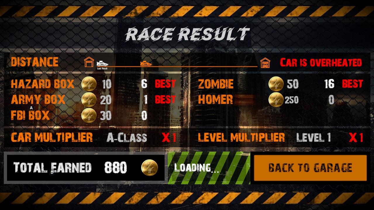 Zombie Racing Club(僵尸赛车俱乐部无限金币版) 3.09破解版截图3