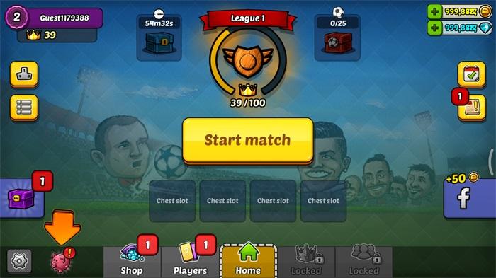 Puppet Soccer Champions(大头人偶巨星的足球联盟破解版（内置菜单）) 3.0.4安卓版