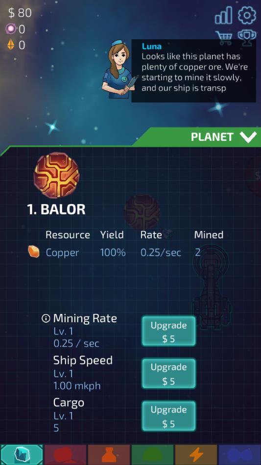 Idle Planet Miner(闲置的行星矿工（无条件购买付费商品）) 1.7.10最新破解版截图3