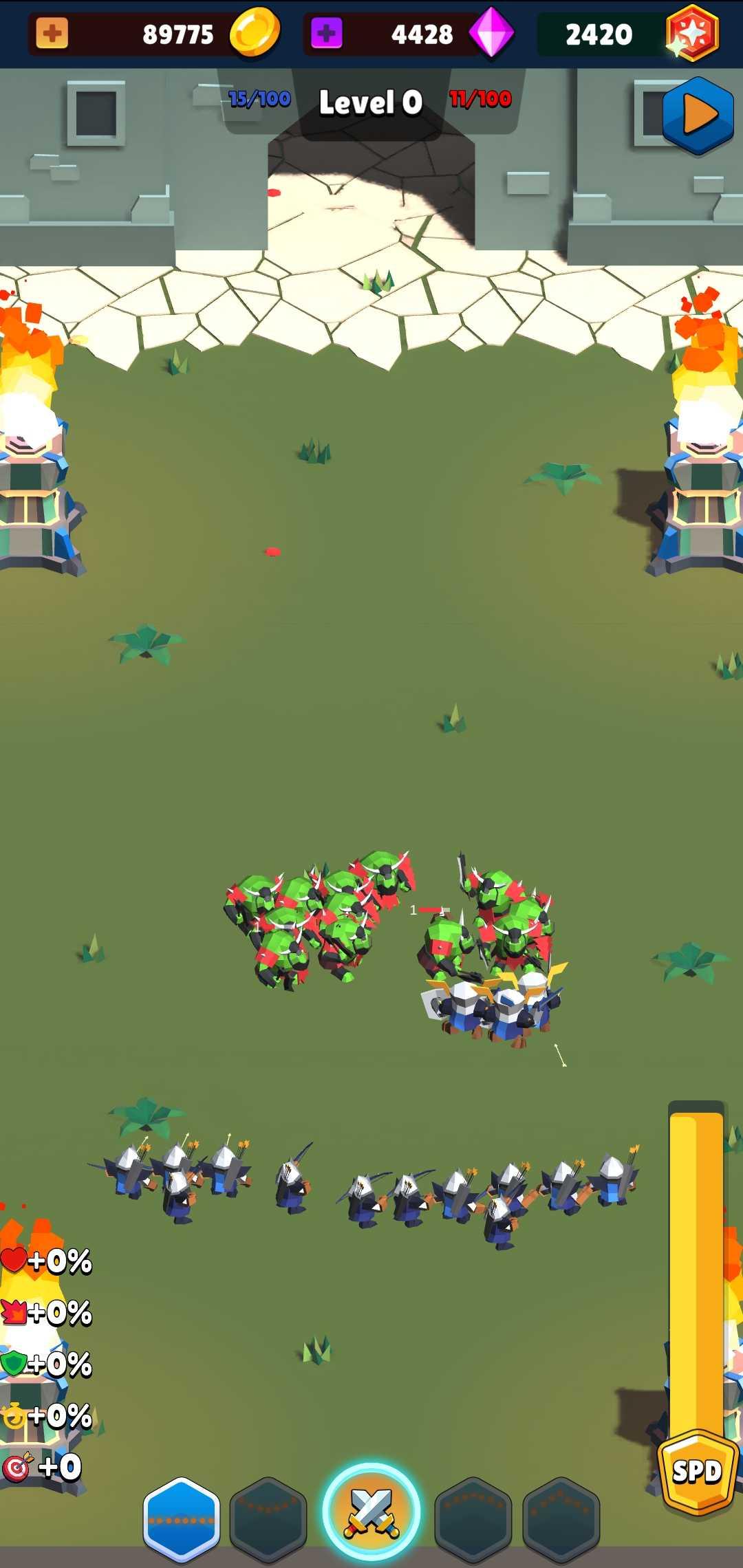 王国四军之战无限金币钻石版 1.4.1破解版截图0