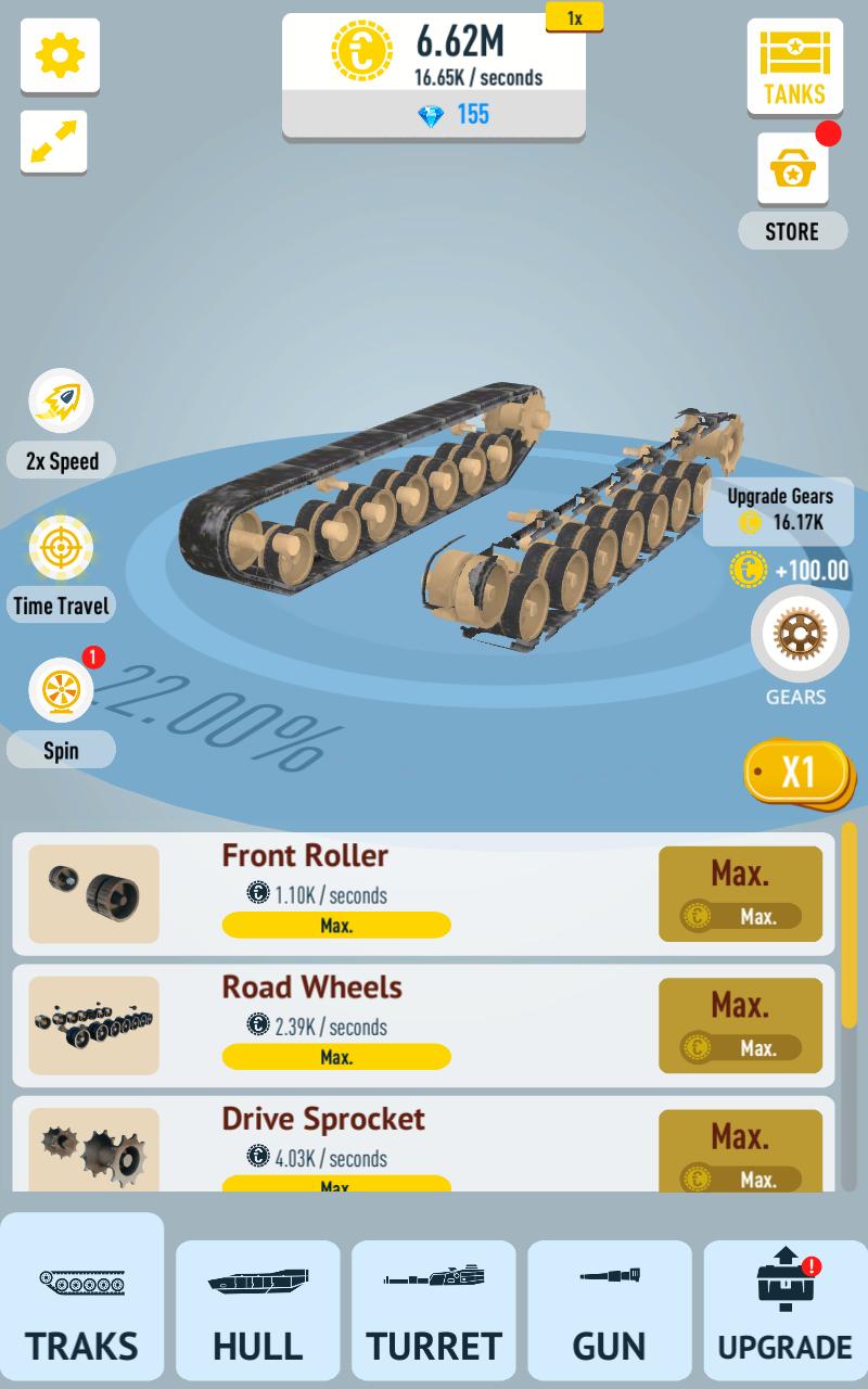 Idle Tanks 3D(放置坦克无限钻石版) 0.28安卓版