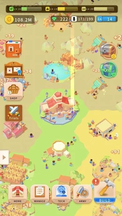 空闲王国冲突无限金币版 1免广告版截图2