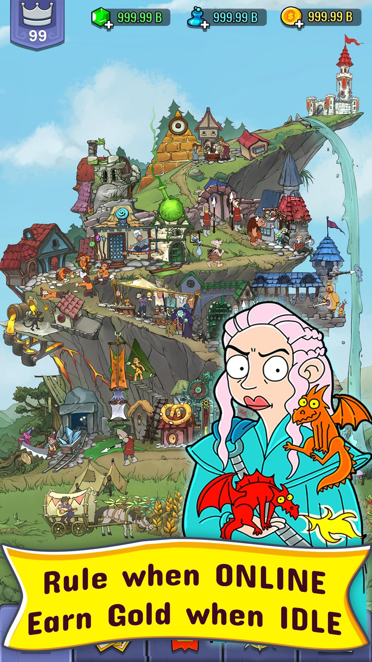 Hustle Kingdom Idle Clicker（空闲喧嚣王国）无限金币 0.9.112手机版截图1