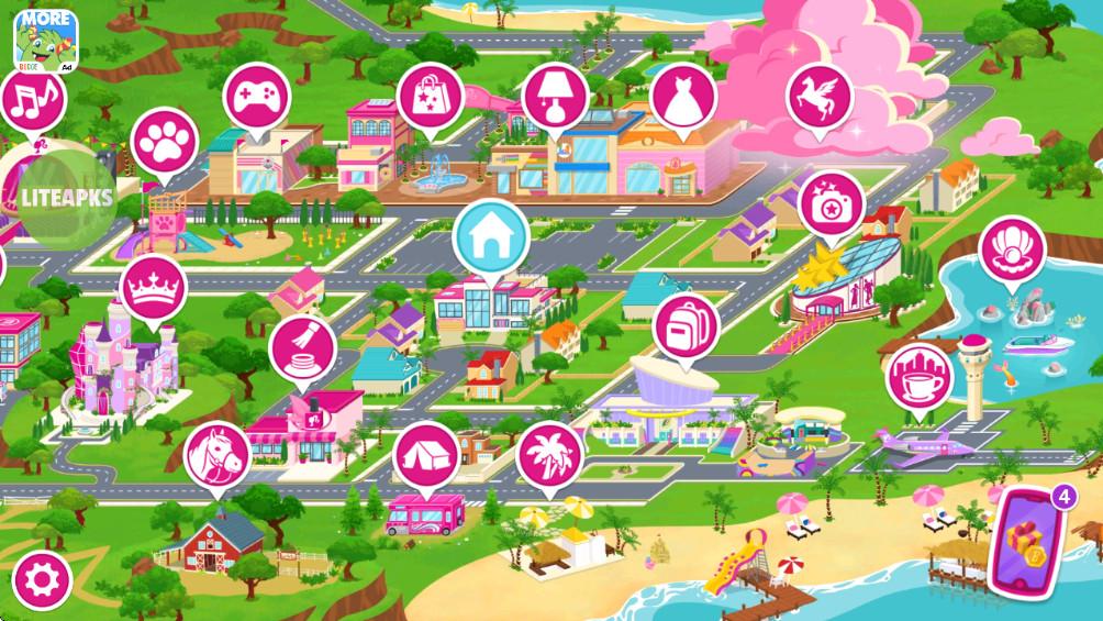 芭比梦幻小屋历险破解版最新版(Dreamhouse) 2025.1.0安卓版截图3