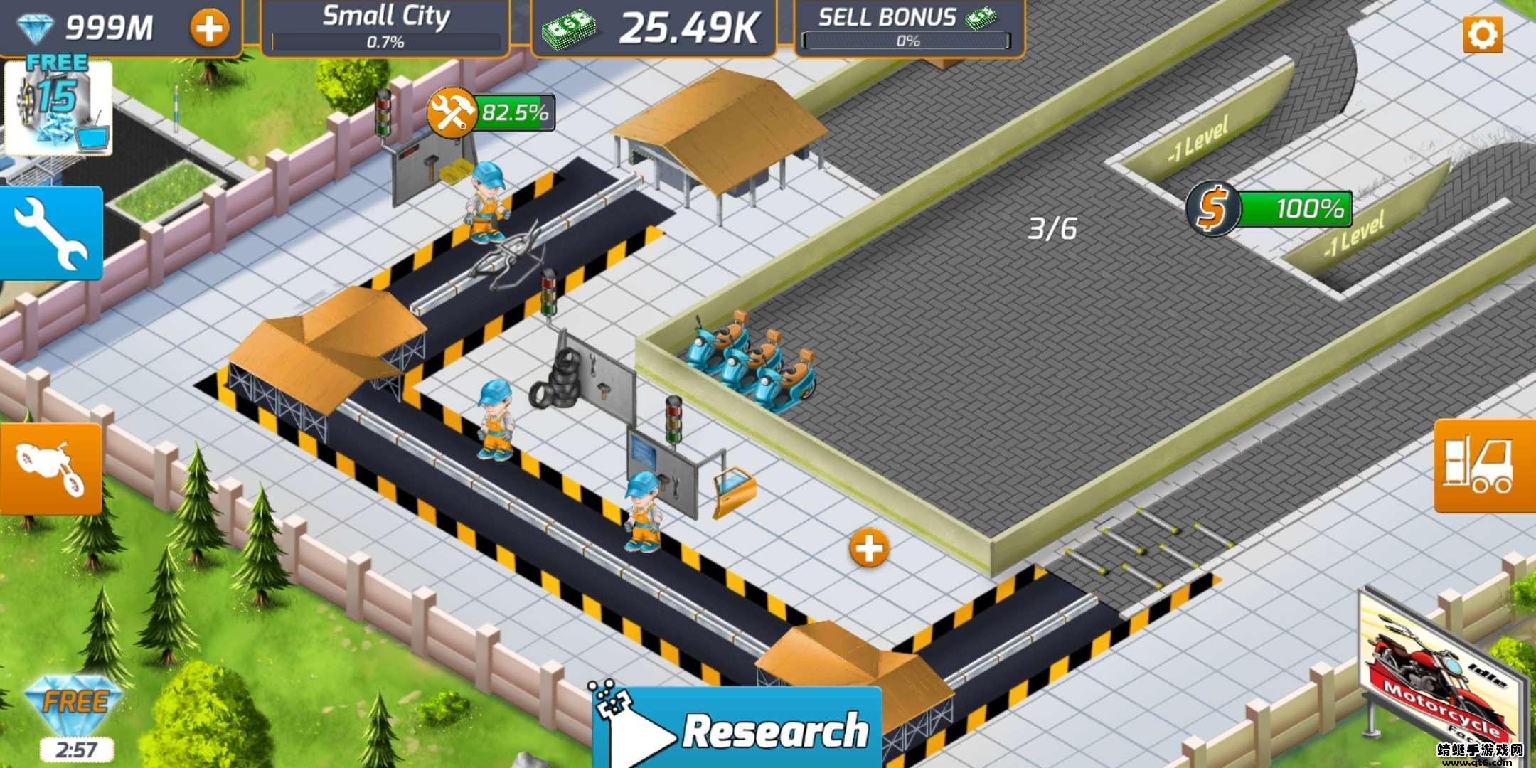 摩托车闲置工厂大亨（Motorcycle - Idle Factory Tycoon）无限钞票钻石版 1.0.1安卓版截图1