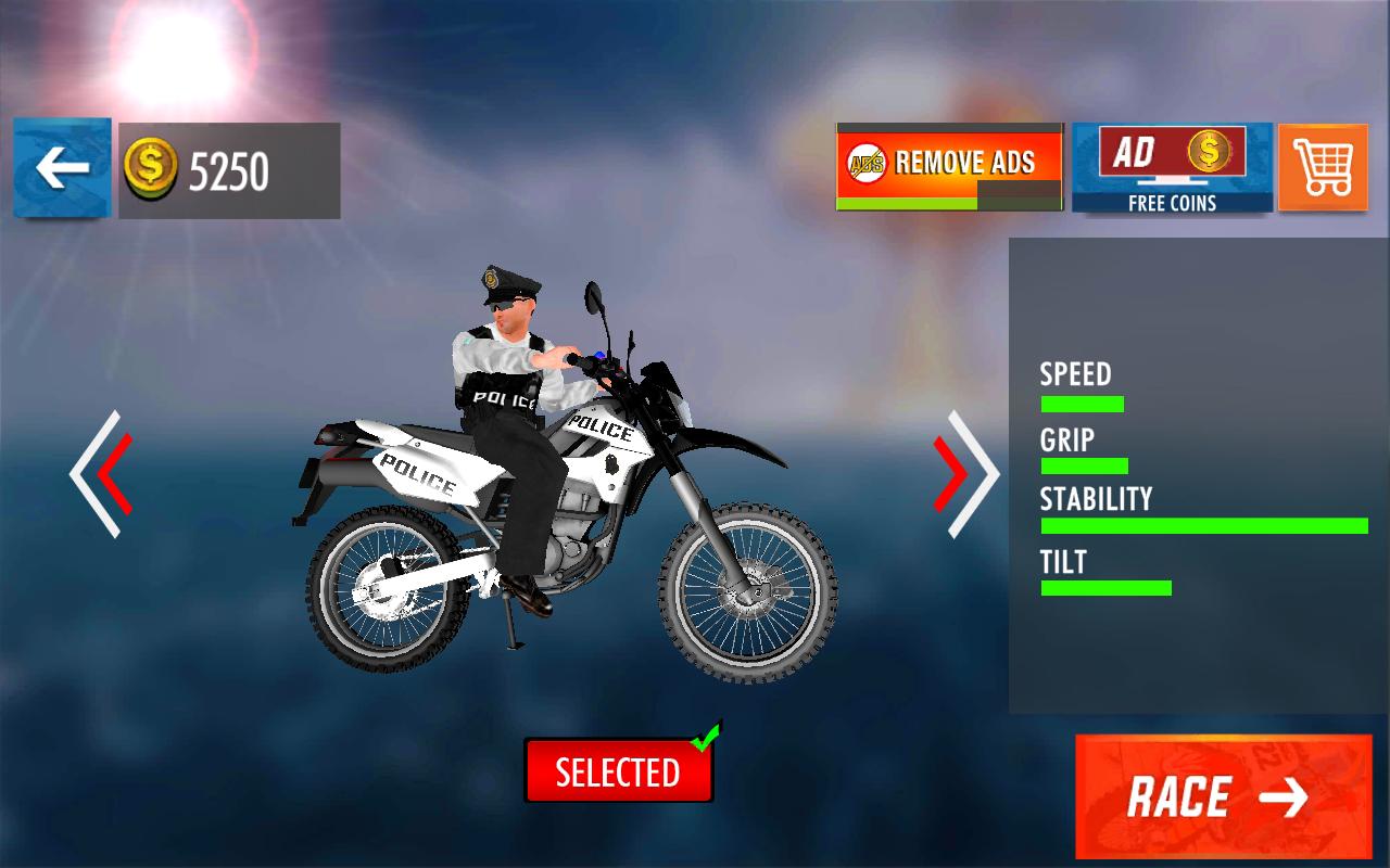 Police Bike Mega Ramp Stunts(警车超级坡道特技解锁所有关卡版) 2.1安卓版截图0