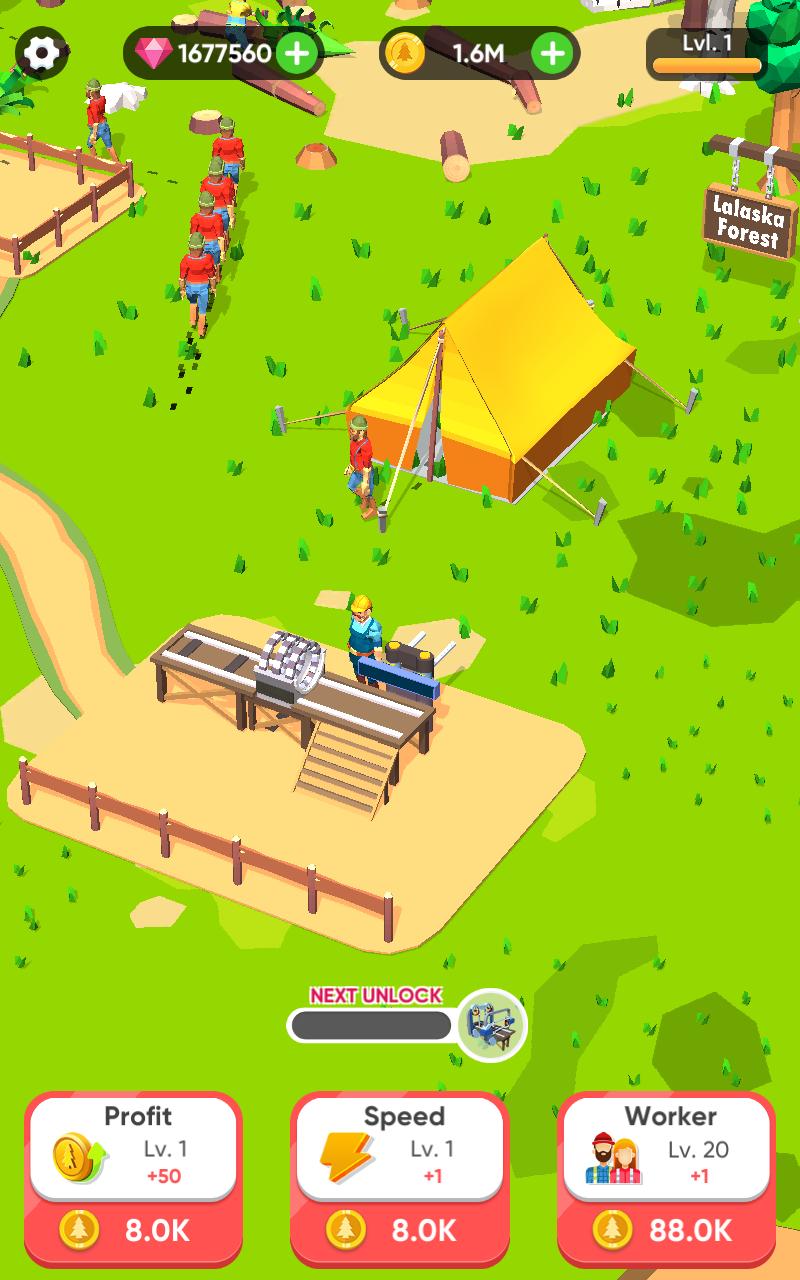 闲置木材厂无限钻石版 1.1内购版截图2