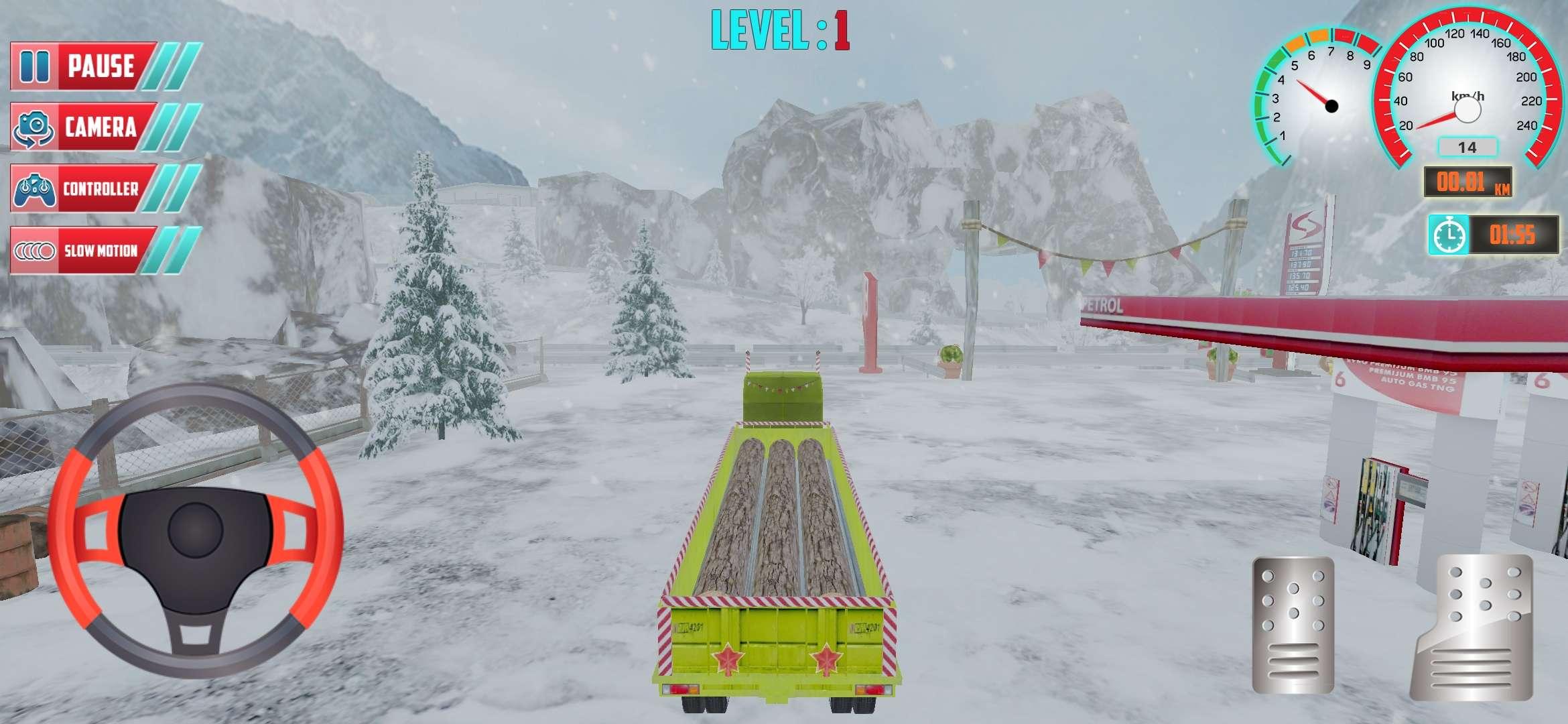 Chrismas Hill Climb Truck Driving(圣诞爬坡卡车驾驶（无条件使用货币不减反加）) 1.1最新版