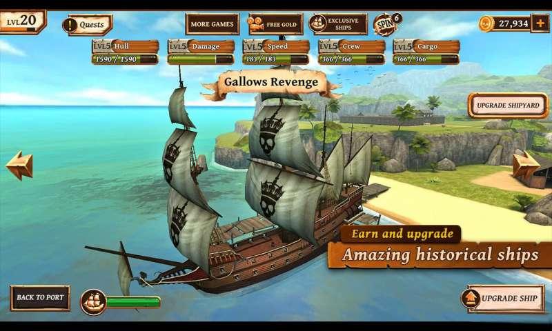 Ships of Battle: Age of Pirates(海盗战斗时代的船只无限金币版) 2.6.25完美版