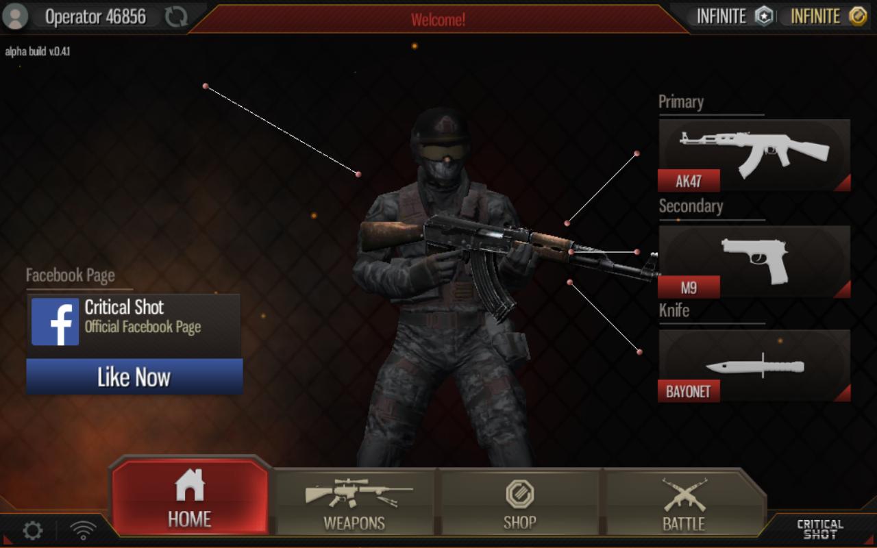 Critical Shot(关键射击解锁全部武器版) 0.4.1安卓版