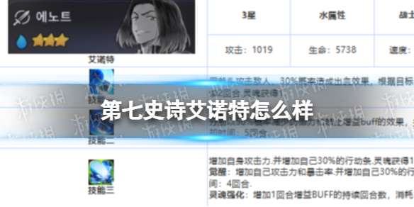 《第七史诗》艾诺特怎么样 三星英雄艾诺特介绍
