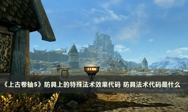 《上古卷轴5》防具上的特殊法术效果代码 防具法术代码是什么