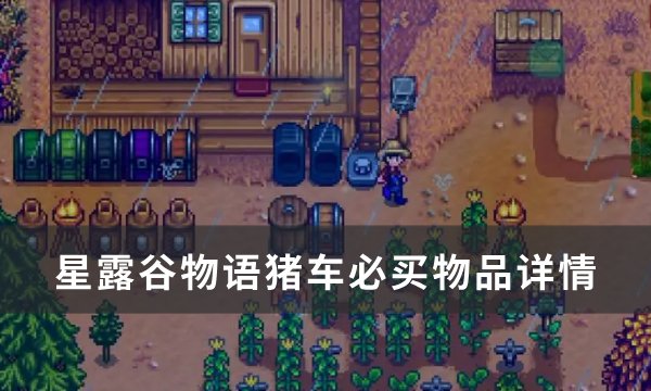 《星露谷物语》猪车买什么东西 猪车必买物品详情