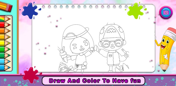 着色托卡生活世界游戏安卓版（Toca boca life coloring）图片1