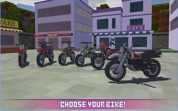 块状摩托车SIM 2017:Blocky Moto Bike SIM 2017(块状摩托车2020)截图1