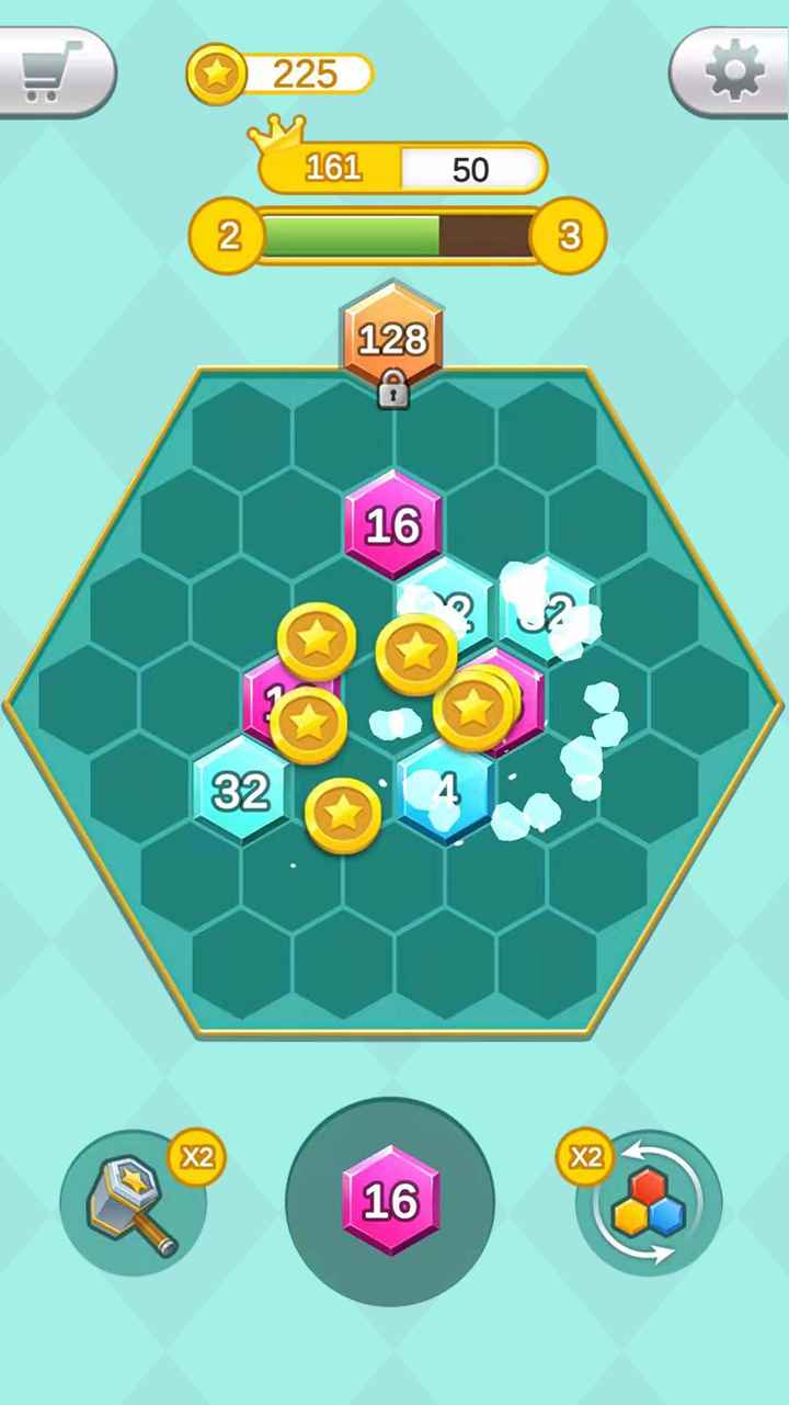六边形消方块2048游戏红包版图片1